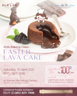 Kids Baking Class : Easter Lava Cake